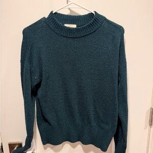LOFT Teal Cowl Neck Sweater